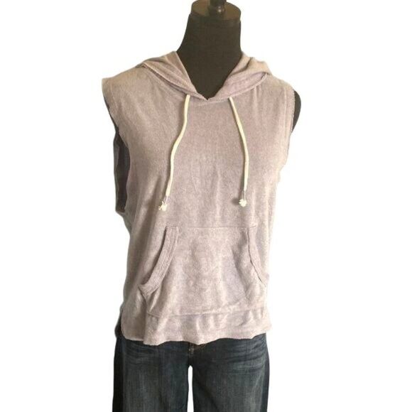 Soft Lavender Terrycloth Sleeveless Hoodie from Xhilaration, size Small - Picture 5 of 8